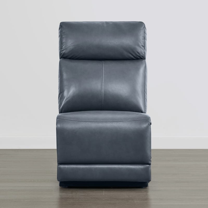 Spruce & Spring Hadlee Genuine leather Reclining Sofa with Multi-Function Console.