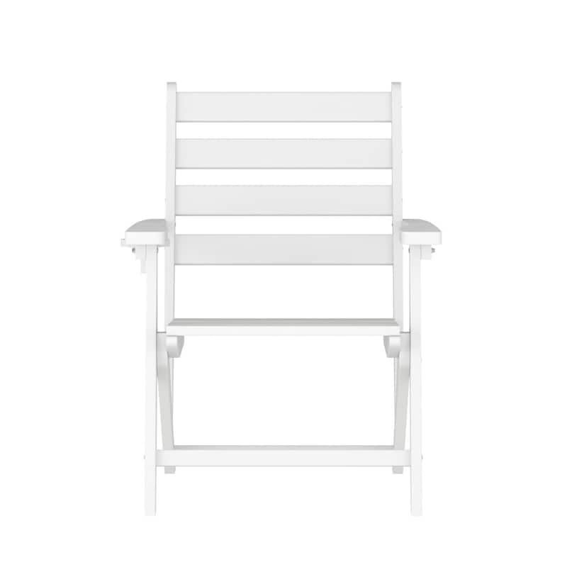 Indoor-Outdoor Adirondack Style Dining Chair with Fold Out Cupholder