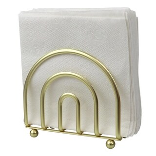 Wire Steel Free Standing Upright Non-Skid Modern Napkin Holder, Gold ...