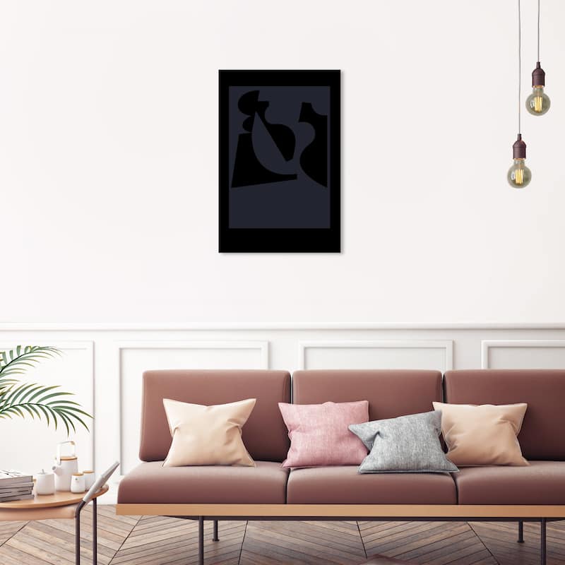 Wynwood Studio Canvas Abstract Minimalist Abstract Collectibles Black and Light Gray Modern & Contemporary Wall Art Canvas Print - 20 x 30