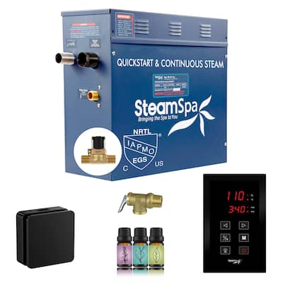 Oasis Series 4500-Watts Steam Generator with Continuous Steam Plus Easy Touch Pad and Auto Drain