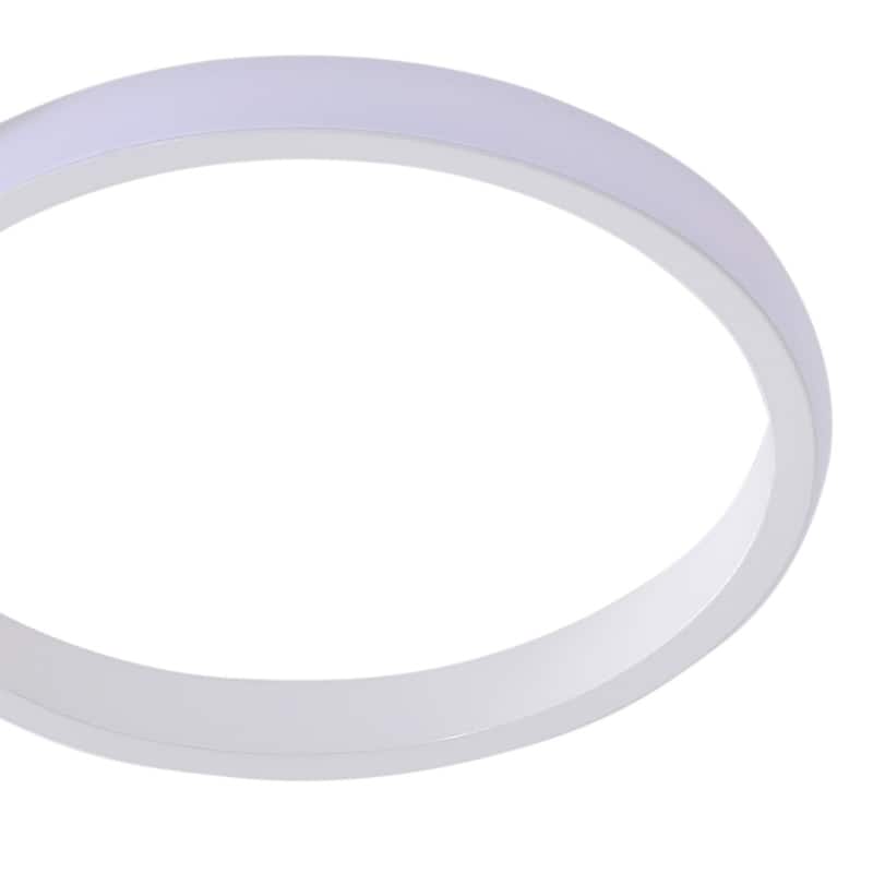 Modern 1-Light Concise Linear Design LED Flush Mount Lamp