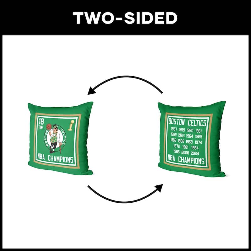 NBA Boston Celtics 2024 NBAMC Historic 18 Inch Throw Pillow