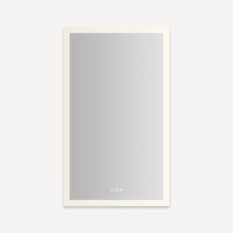 Robern AR2440D4FP1LP AiO Reserve 23-1/4" x 39-3/8" Lighted Frameless - Mirror - Mirrored Finish