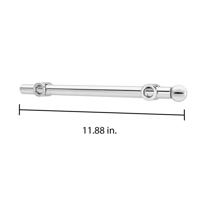 Rev-A-Shelf 12" Extendable Metal Designer Closet Valet Rod, Chrome, CVR-12-CR - Silver - 1.25