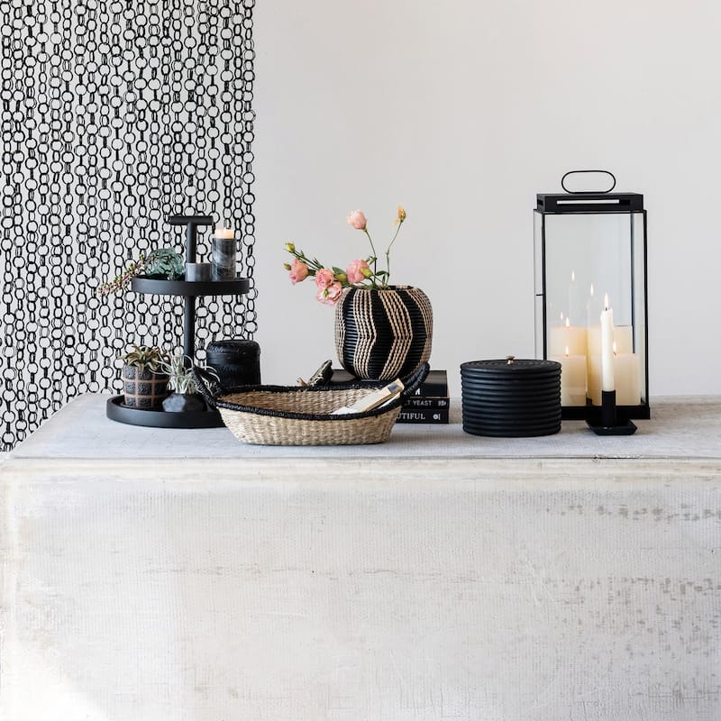Hand-Woven Rattan Basket with Lid