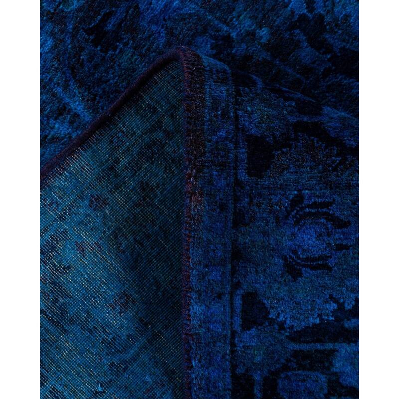 Fine Vibrance One-of-a-Kind Hand-Knotted Area Rug - Blue, 3' 1" x 5' 5" - 3' 1" x 5' 5"