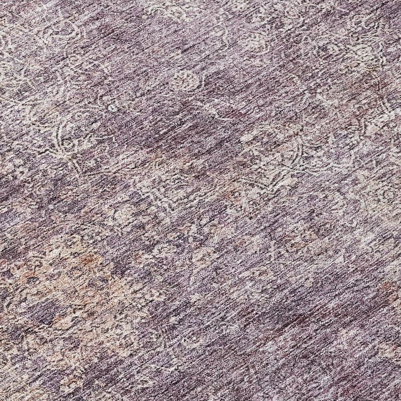 Machine Washable Indoor/ Outdoor Ombre Paisley Chantille Rug