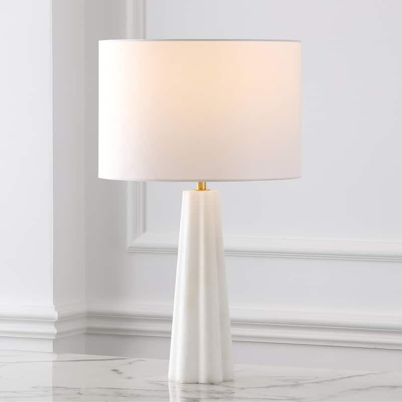 SAFAVIEH Couture Ophelie Alabaster Table Lamp - 15"W x 15"D x 25"H