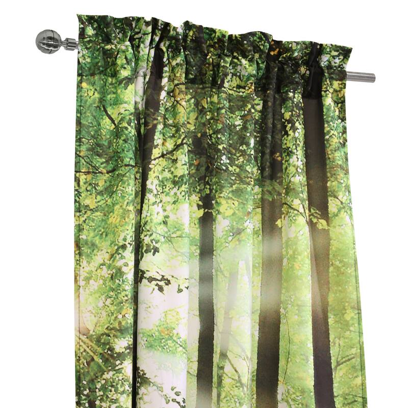 Habitat Photo Real Digital Panoramic Print Curtain Panel Pair