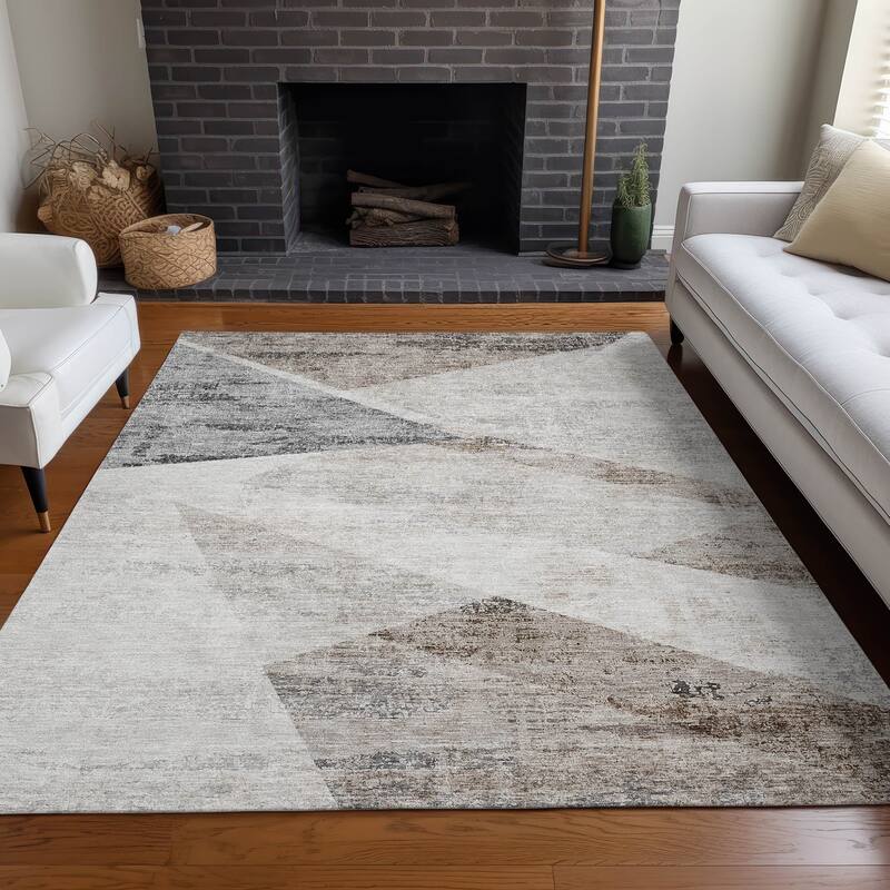 Premium Washable Super Soft Mayfield Rug - Silver - 10' x 14' - Rectangle