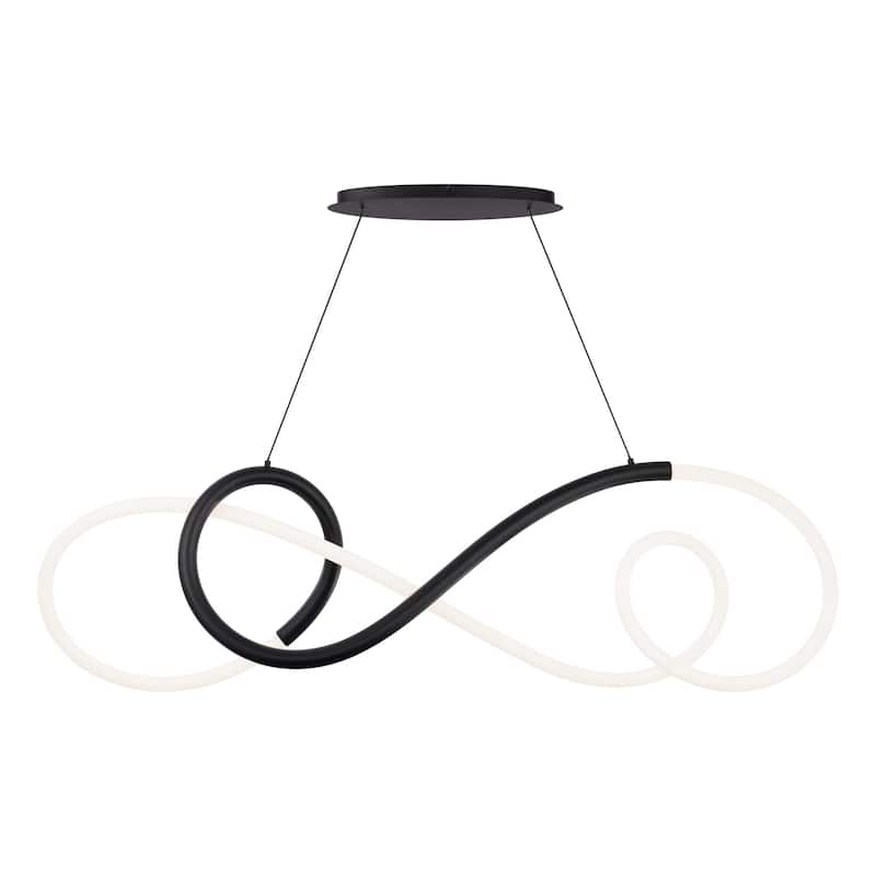 Solo LED Chandelier - Black - 48