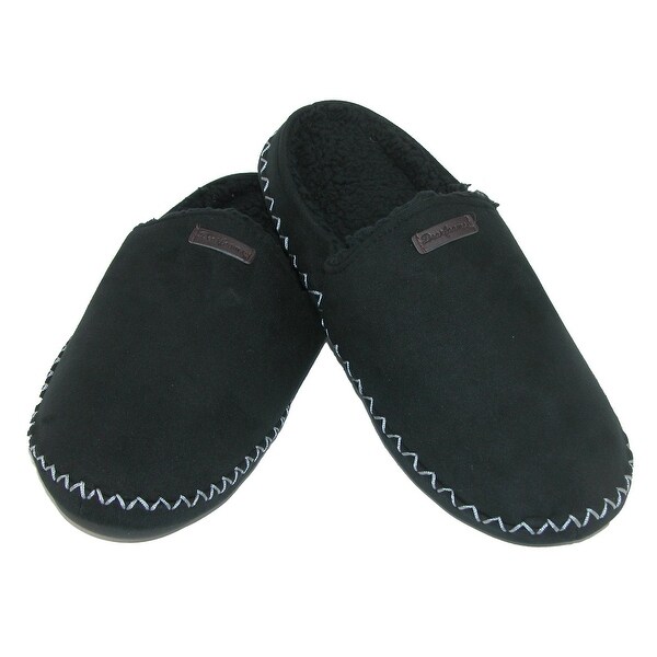 Dearfoams Mens Microsuede Mule Slipper