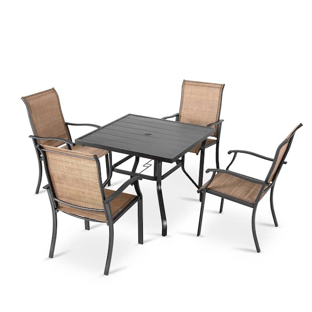 NUU GARDEN 5-piece Metal Outdoor Patio Dining Set