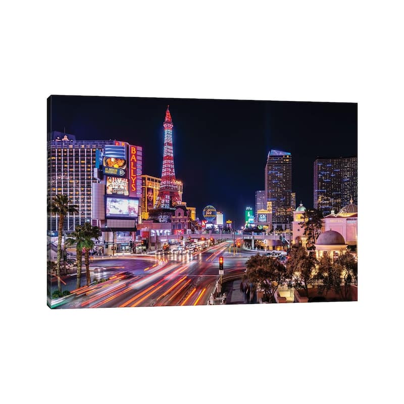 iCanvas "Las Vegas Nevada At Night Strip View" by Susanne Kremer Canvas Print