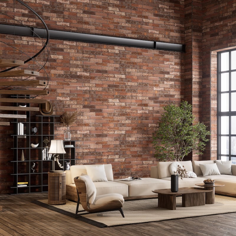 Merola Tile Brickyard Red 3" x 11-3/4" Porcelain Floor and Wall Tile