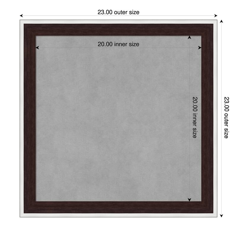 Amanti Art Maya Espresso Silver Framed - 23 x 23 in - Maya Espresso Silver
