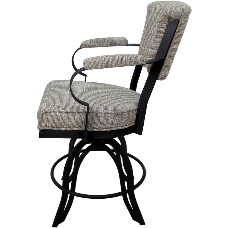 Miami Counter 26" or Bar 30" Metal Bar Stool on A Base