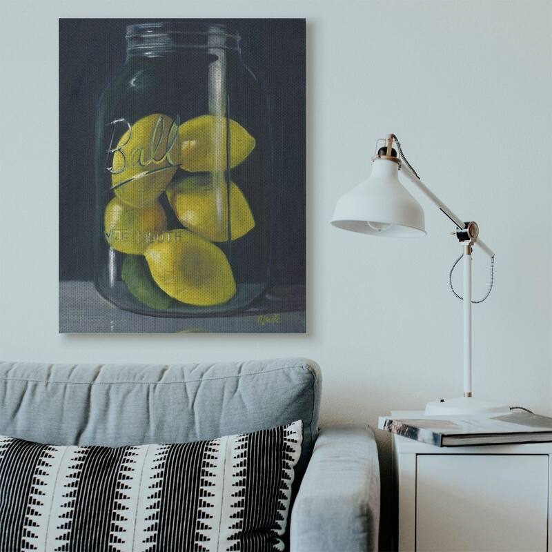 Stupell Lemon Fruit Still Life Painting,16x20, Proudly Made in USA - Multi-Color