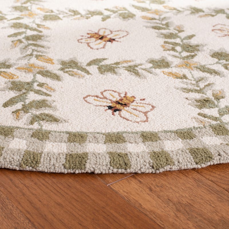 SAFAVIEH Handmade Chelsea Aubree French Country Trellis Wool Rug