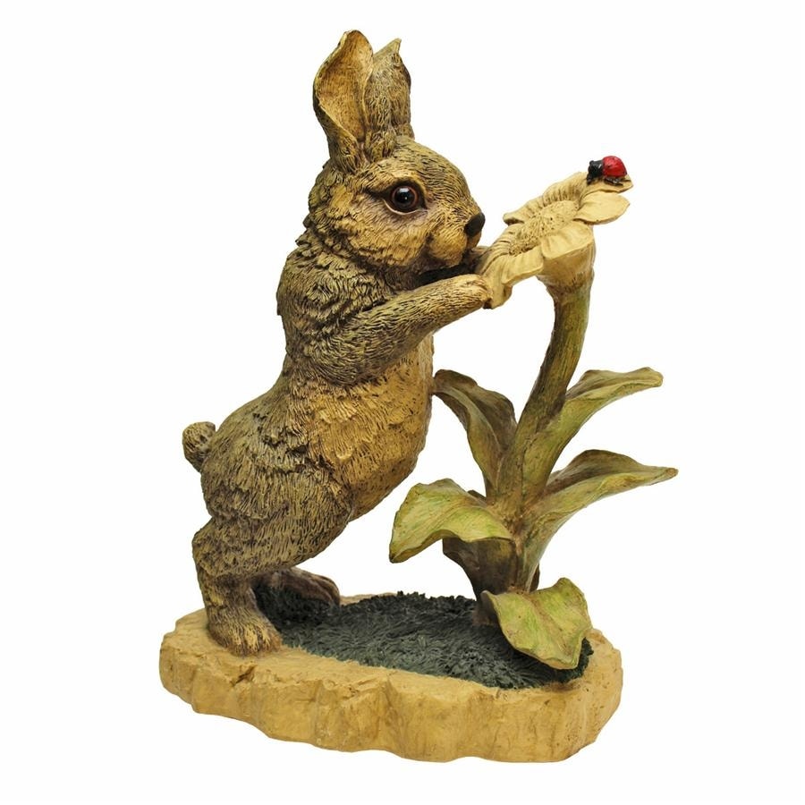 Bunny Rabbit Hop To It Hare Statue Spring Garden Sculpture