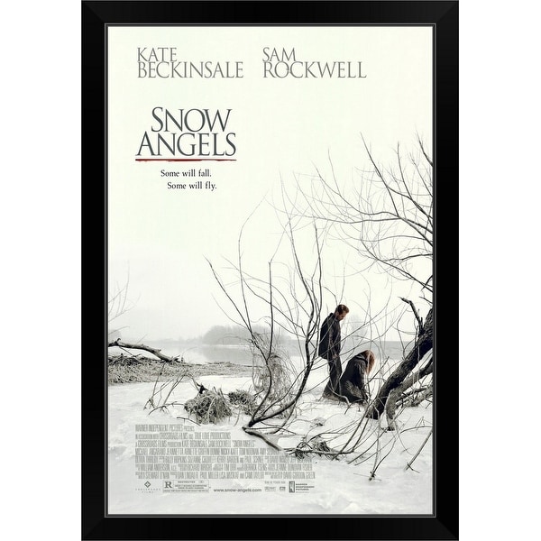"Snow Angels - Movie Poster" Black Framed Print