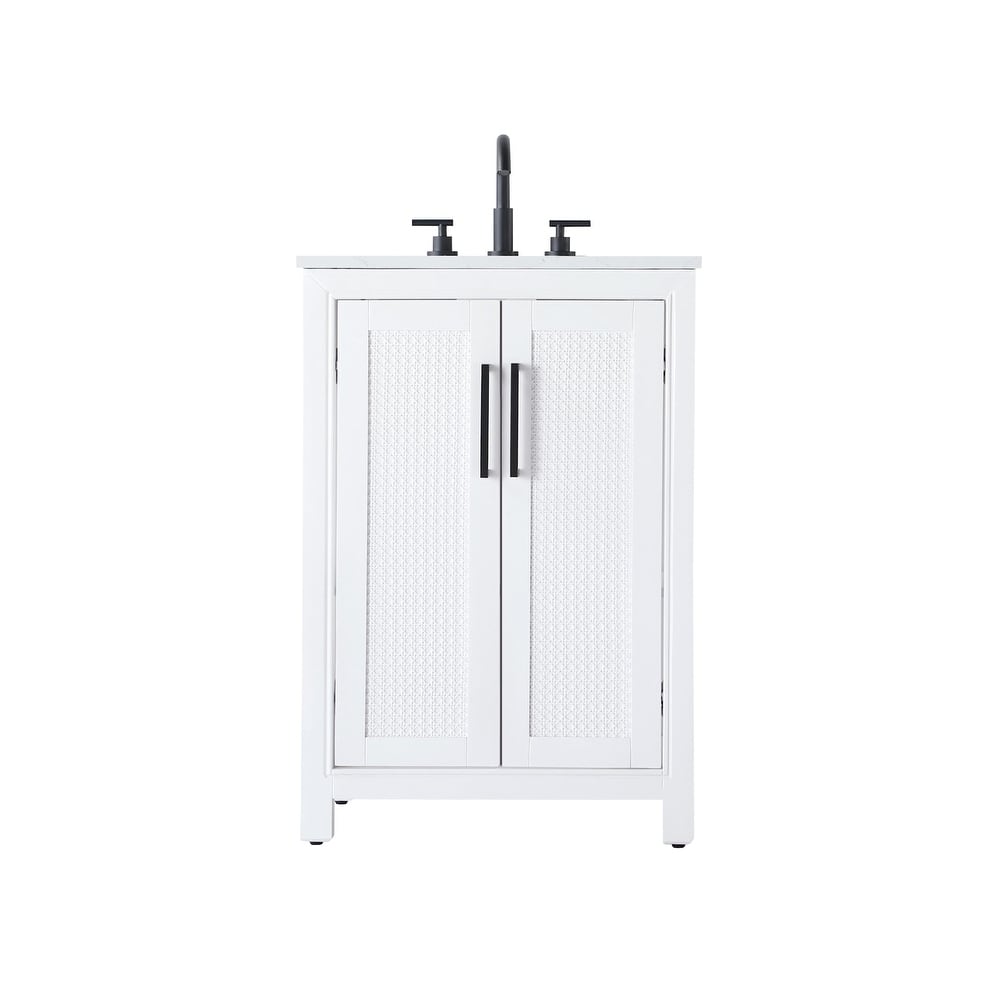 Elegant Lighting VF29524 Alina 24" Free Standing Single Basin Vanity