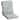 ARDEN Craft Outdoor 44 x 20 in. High Back Dining Chair Cushion