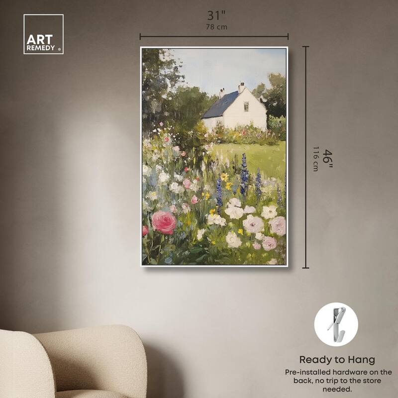Floral Farmhouse II Canvas by Art Remedy