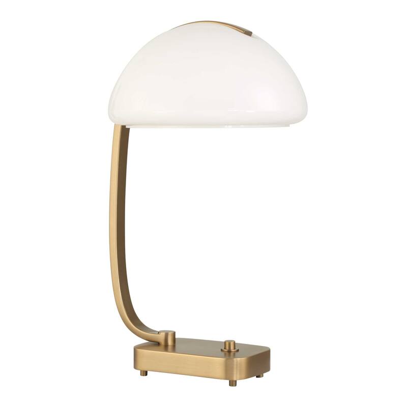 Uttermost Bend The Rules Brass Desk Lamp - 11.00" W x 19.50" H x 11.00" D