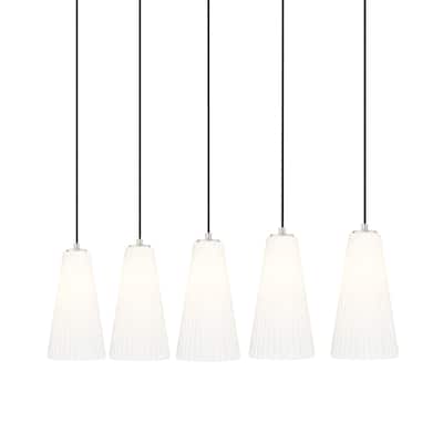 Z-Lite 3043P7-5L Farrell 5 Light 42" Wide Linear Chandelier