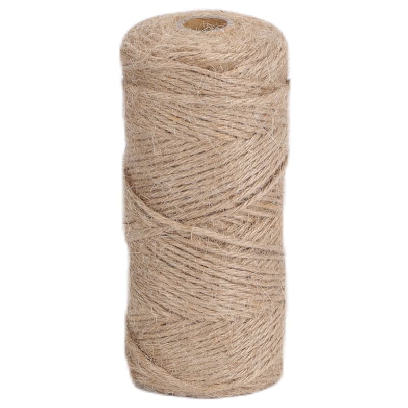 VECELO Brown Garden Twine Strong Hemp Rope for Gardening Plant Tie Floristry Crafts Gift Wrapping Packing Decor