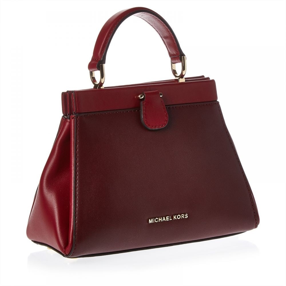 michael kors oxblood handbag