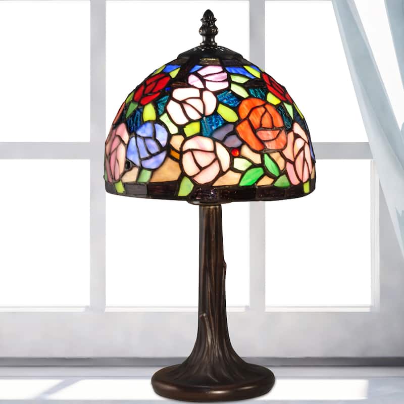 Carnation Tiffany Accent Table Lamp