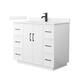 Option White / White Quartz Top / Matte Black Hardware