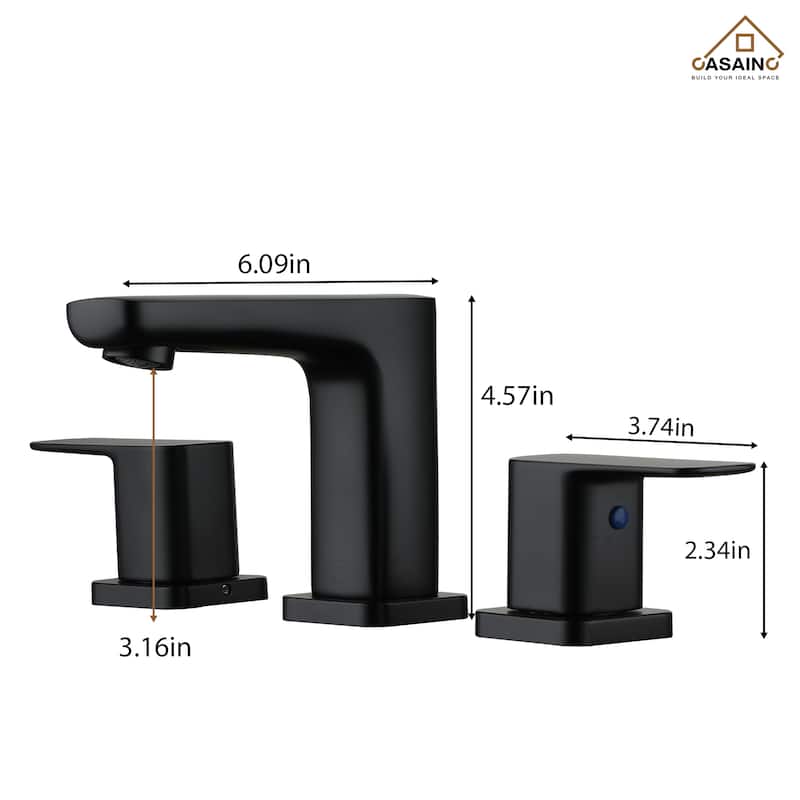 8 in. Widespread Double Handle Bathroom Sink Faucet