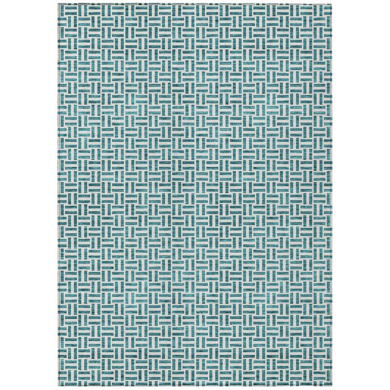 Machine Washable Indoor/ Outdoor Chantille Contemporary Casual Rug