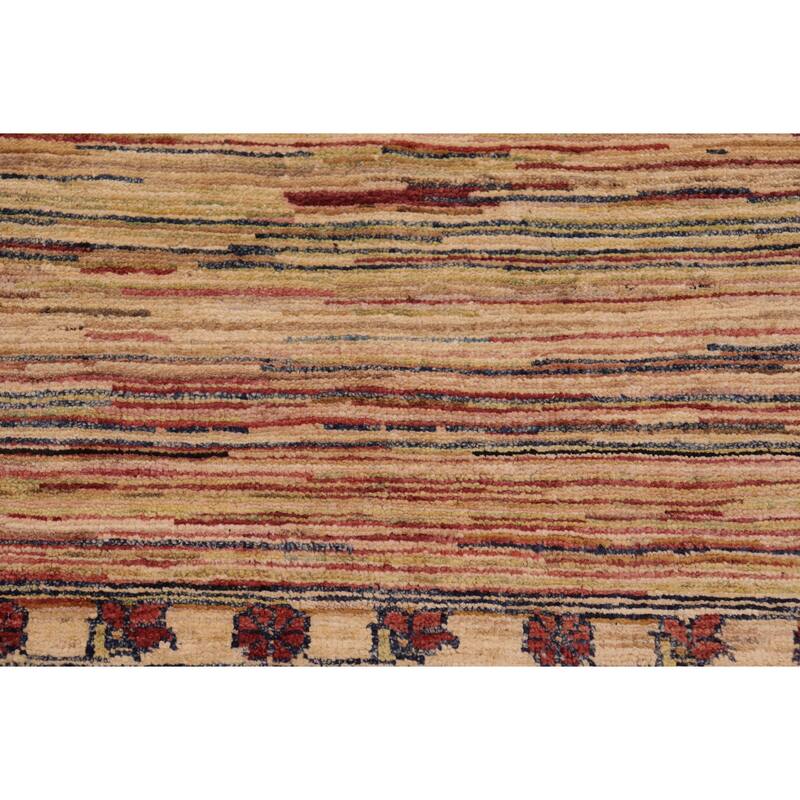 Rustic Ombre Zemeen Gabbeh Hand Knotted Wool Area Rug