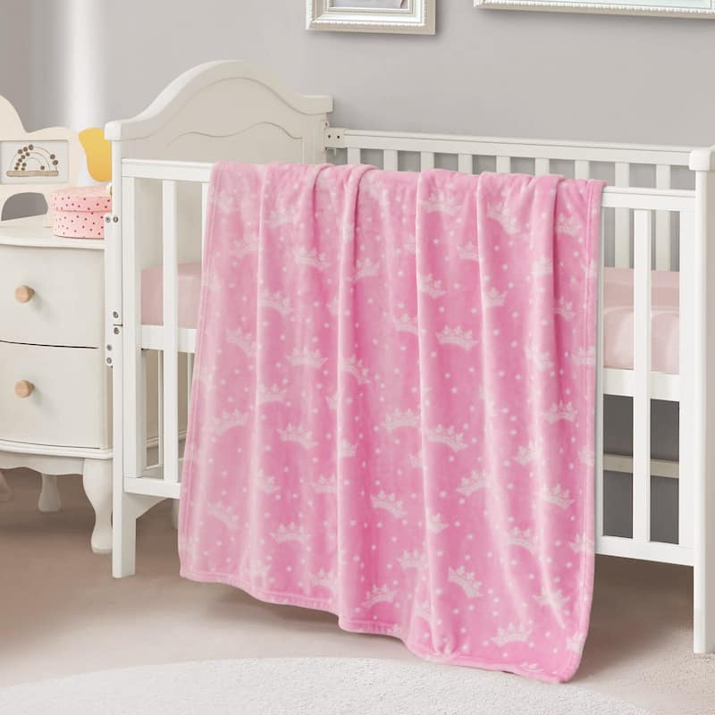 Juicy Couture Plush Baby Throw Blankets