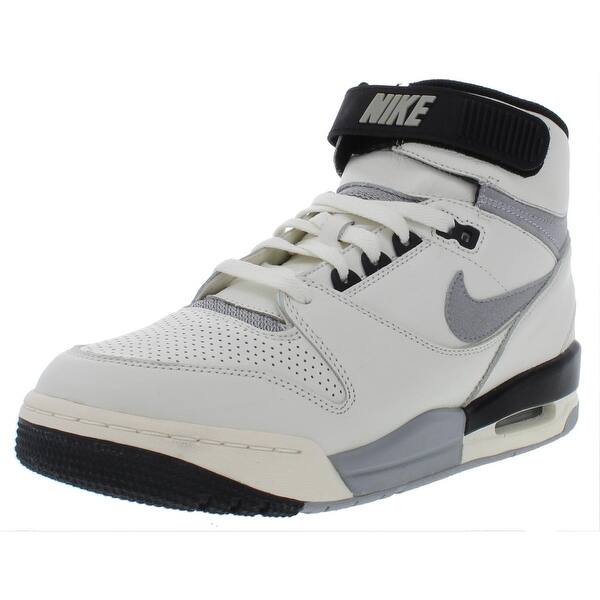 Shop Nike Mens Air Revolution Vintage Qs Basketball Shoes High Top