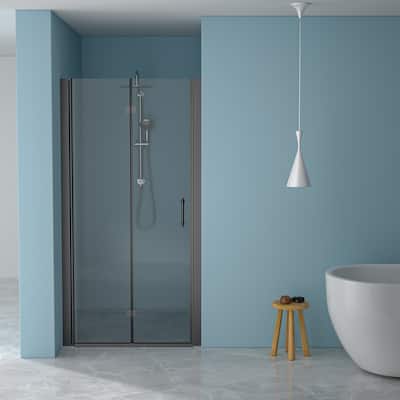 30"W x 72"H Pivot Frameless Swinging Shower Door