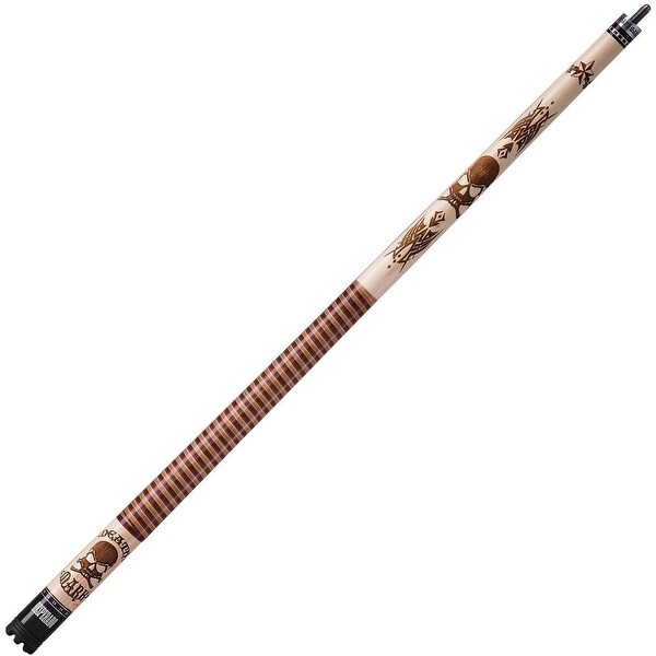 Viper 2-Piece Desperado Death Mark Brown Wood 58-inch Billiard Cue