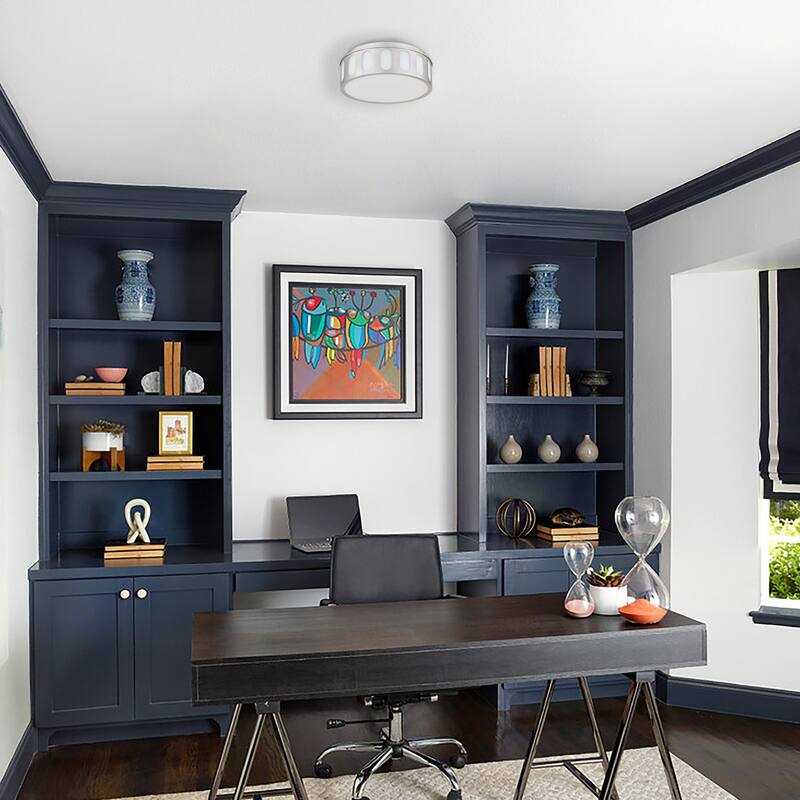 Bantom 11" Brushed Nickel LED Flush Mount Ceiling Light