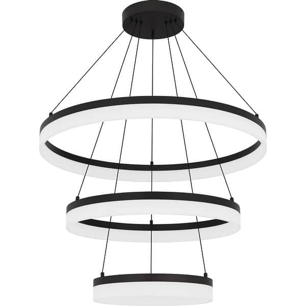 slide 2 of 6, Cohen Integrated LED Oil Rubbed Bronze Pendant Light