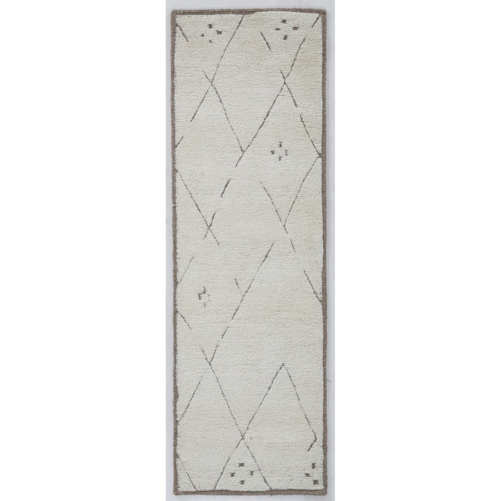 Terra by Obeetee Adab Morrocan Lines Brown Rug