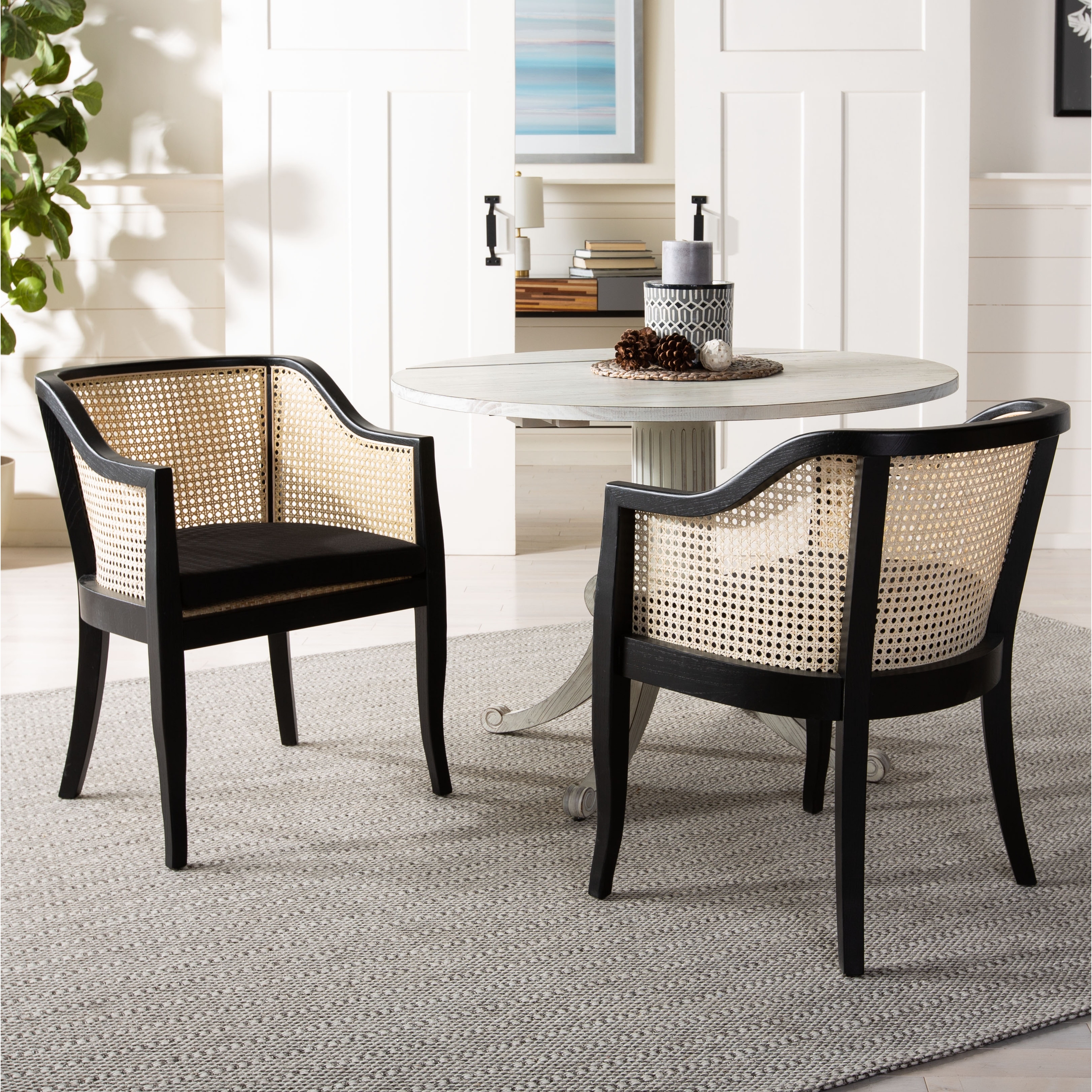 Safavieh rina 2025 cane dining chair