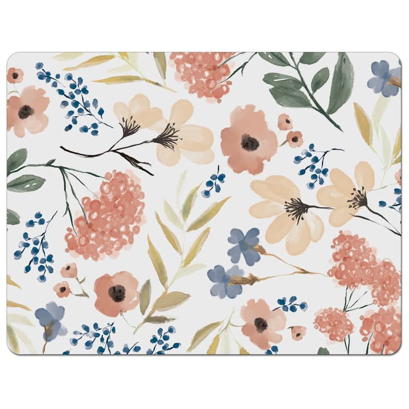 Meadow Flexible Plastic Cutting Board Mat 15" x 11.5", Made in the USA, Decorative, Flexible, Easy to Clean - Multi