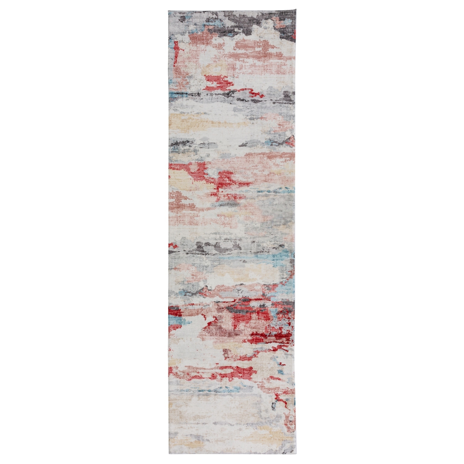 Abstract Red/Gold Area Rug