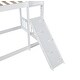 preview thumbnail 5 of 4, Playhouse Twin over Twin Floor Bunk Bed with Climbing Ramp