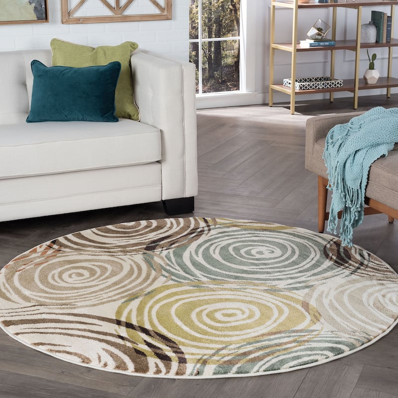 Decora Modern & Contemporary Floral Indoor Area Rug
